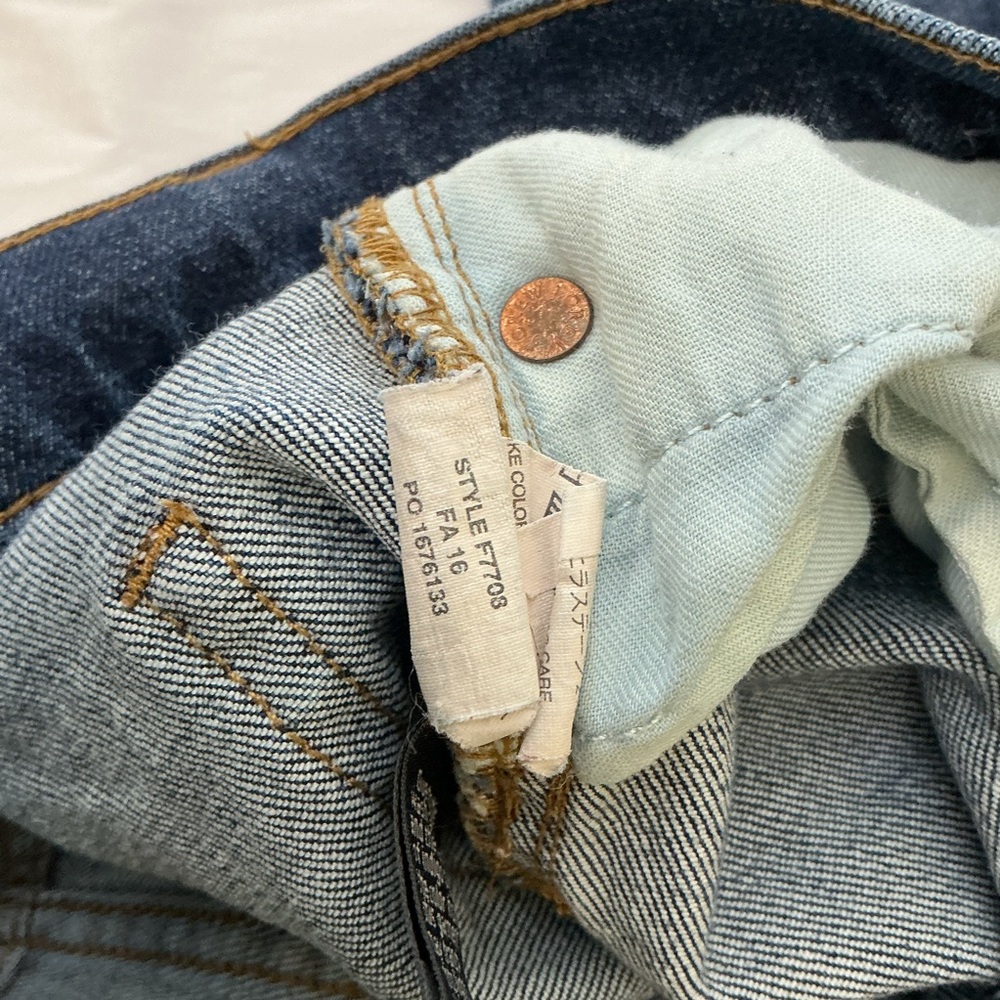 J. Crew Dark Blue Boot Cut Jeans Billie Demi Crop 26T - Picture 7 of 7